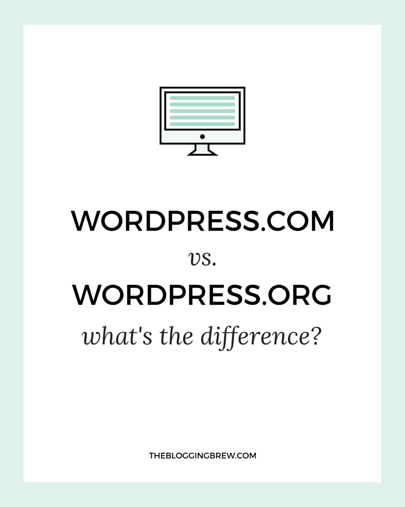 WORDPRESS.COM VS. WORDPRESS.ORG